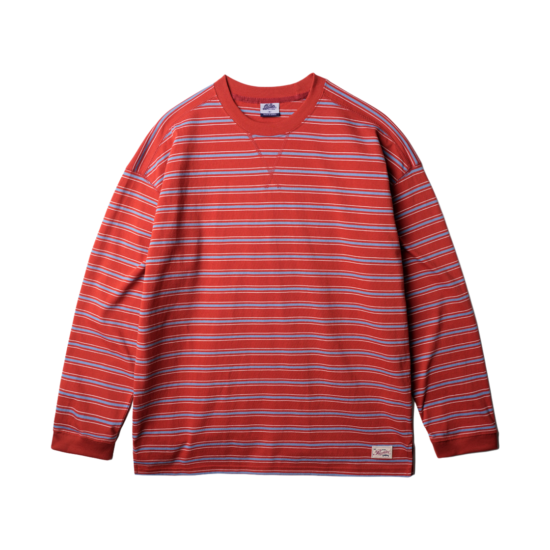 NSLT9192_redorange_29 PUNCHLINE Loy Stripe Long Sleeve Redorange NSLT9192