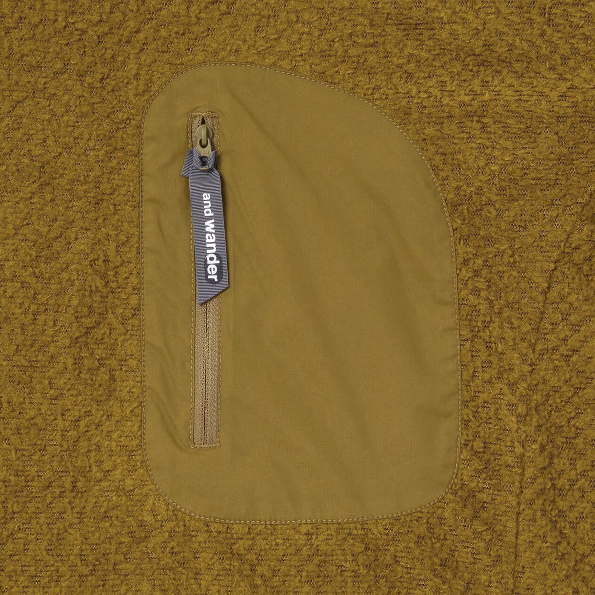 앤드 원더 019 에어 플리스 후디 2 옐로우 - 26FW(And Wander 019 Air Fleece Hoodie 2 Yellow - 26FW) - 4