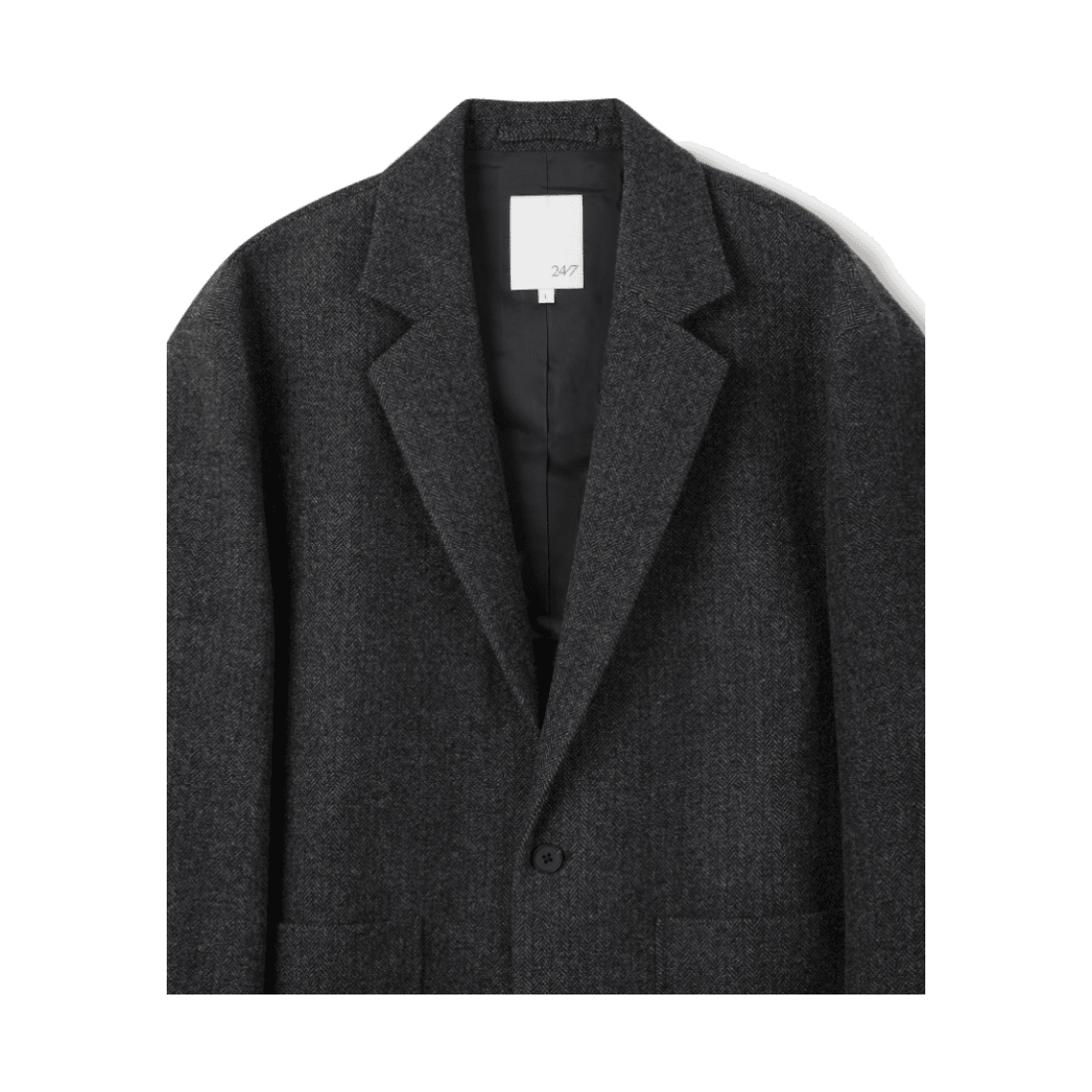 24/7 시리즈 울 헤링본 자켓 차콜(24/7 series Wool Herringbone Jacket Charcoal) - 3