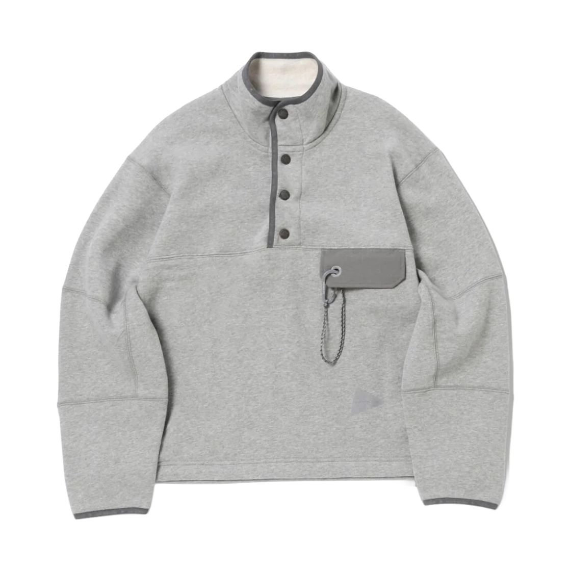앤드 원더 059 스웨트 풀오버 그레이 - 26FW(And Wander 059 Sweat Pullover Gray - 26FW)