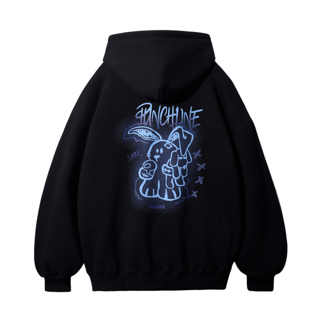 ISHD6228_Black_29 PUNCHLINE Secure Hoodie Black ISHD6228