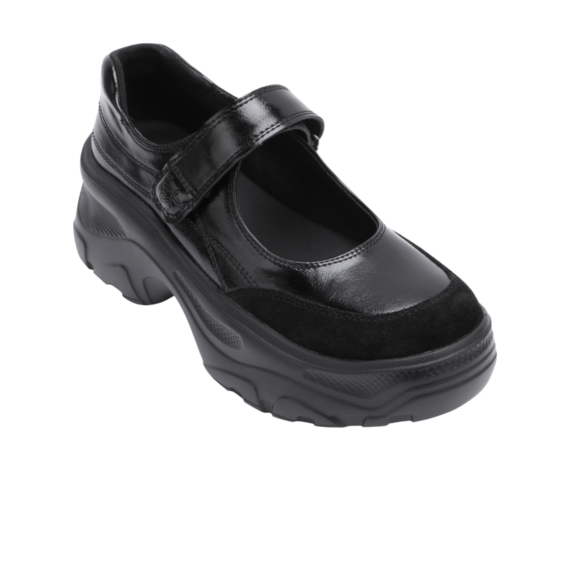 세인트새틴 업솔 프롬 플랫폼 소가죽 메리제인 블랙(SAINT SATIN UPSOLE Black) - 3