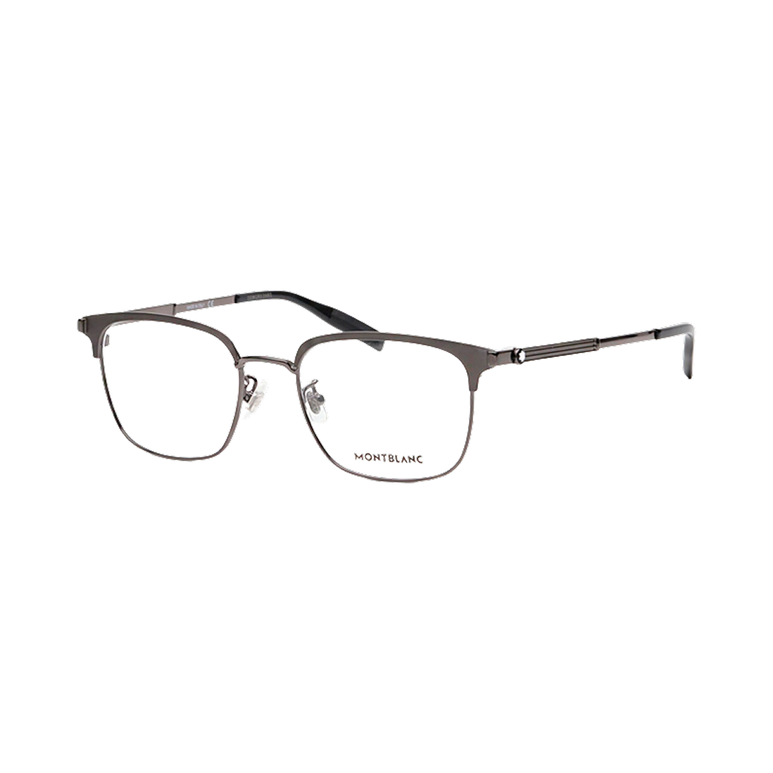 MB0083OK-001 Montblanc Square Frame Metal Eyeglasses Black