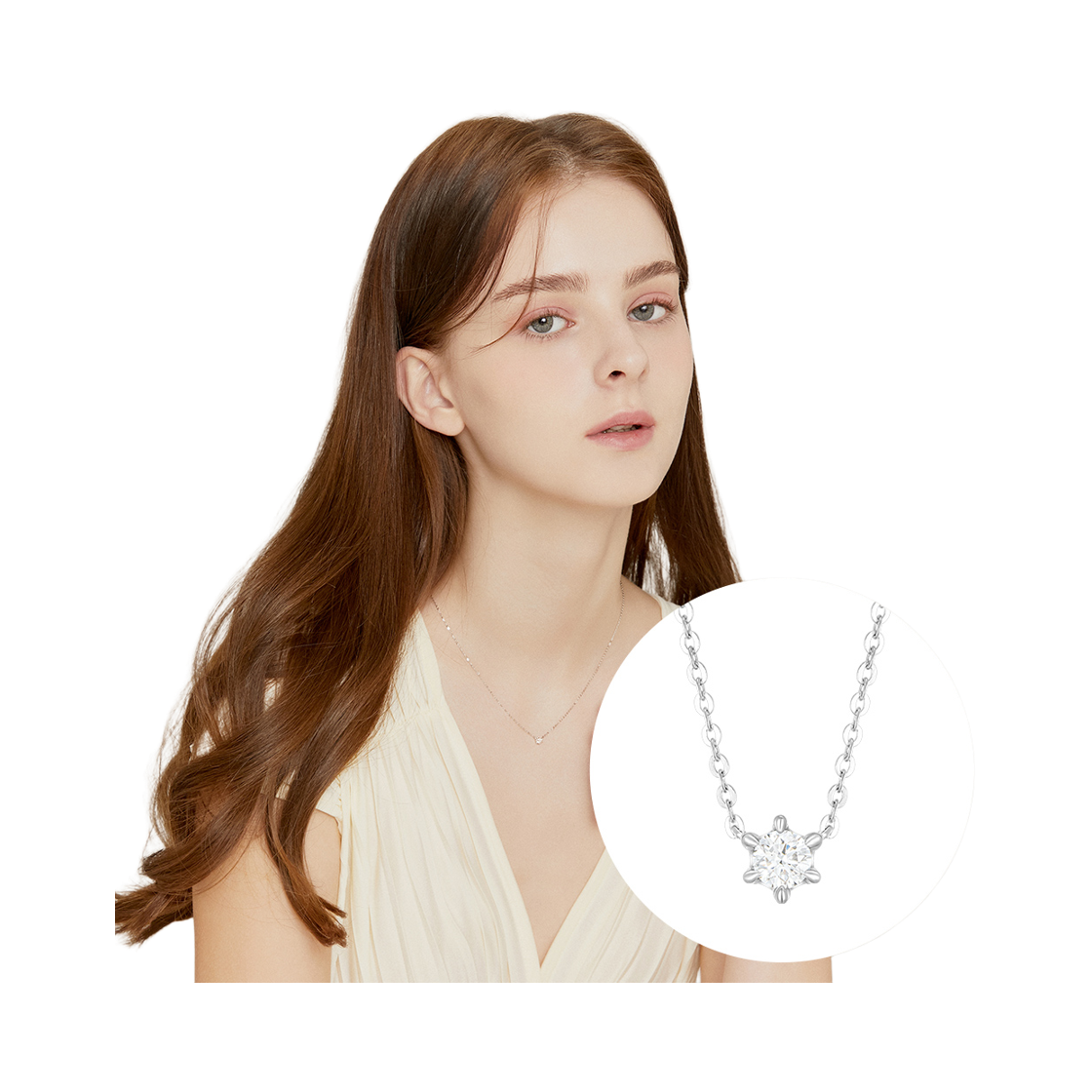 제이에스티나 제이에스티나 MARIEBEL 14K 1부 다이아 목걸이 (JJMBND3BS771W4420)(Jestina Jestina Mariebel 14K 1부 다이아 목걸이 (Jjmbnd3Bs771W4420)) - 2