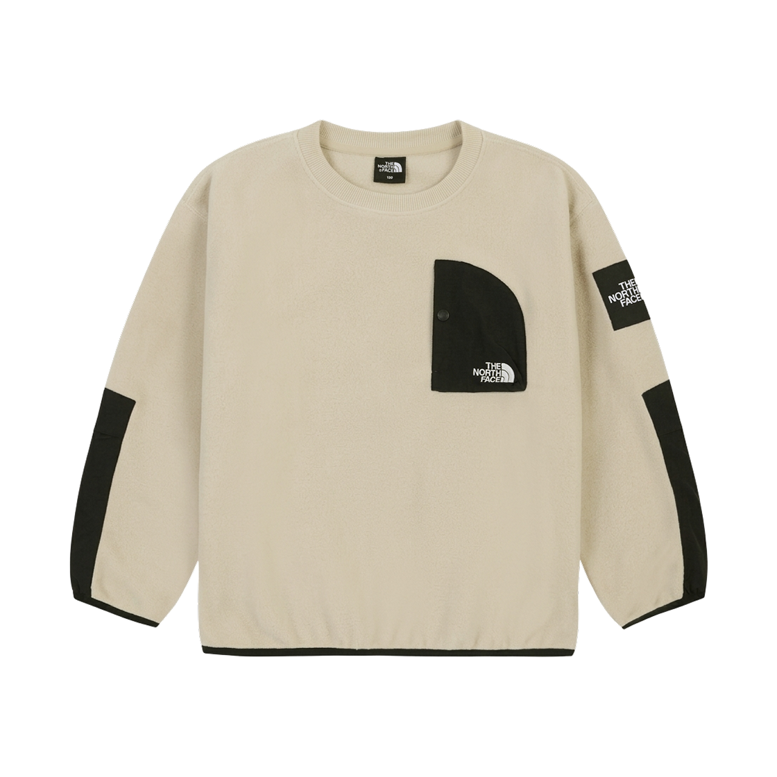NM5MS53U (Kids) The North Face Denali Fleece Crewneck Beige - 26FW
