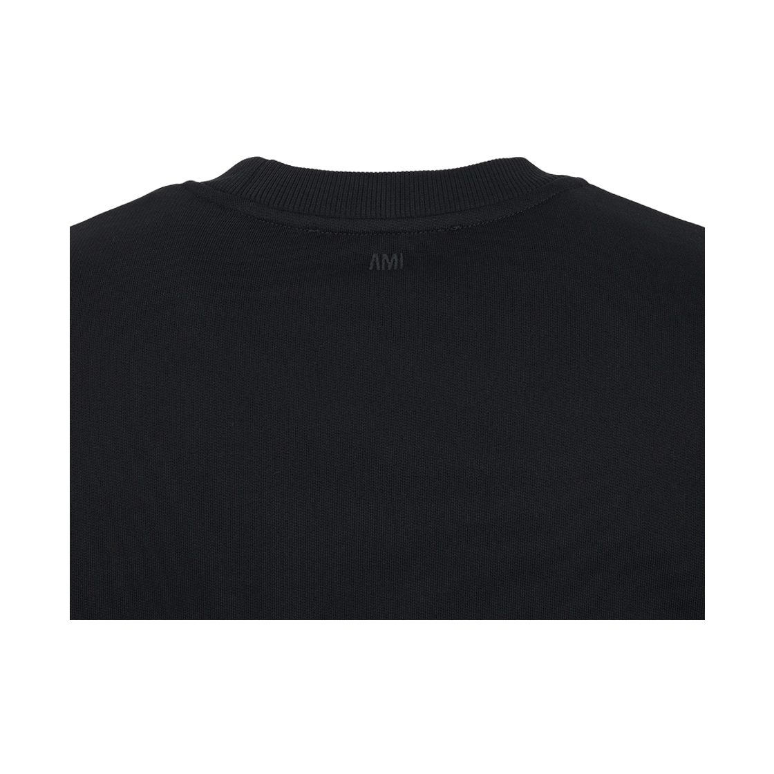 [15% 쿠폰] 아미 스몰 하트 로고 코튼 스웨트셔츠 블랙 화이트 크림([15% 쿠폰] AMI de Coeur Cotton Sweatshirt Black White Cream) - 5