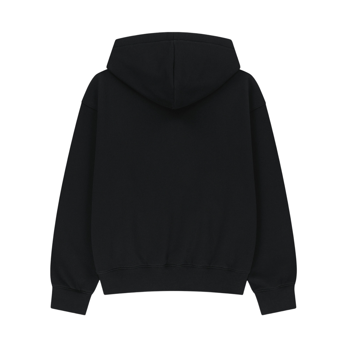 마리떼 프랑소와 저버 알프스 클래식 로고 오버사이즈 브러쉬드 후드 블랙(Marithe Francois Girbaud Alpes Classic Logo Oversized Brushed Hoodie Black) - 2