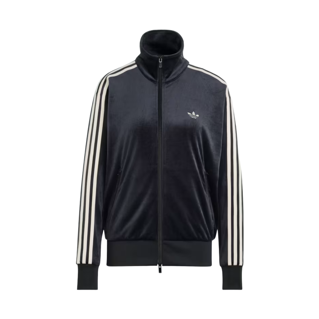 LC8070 (W) Adidas Firebird Velour Track Top Black - KR Sizing