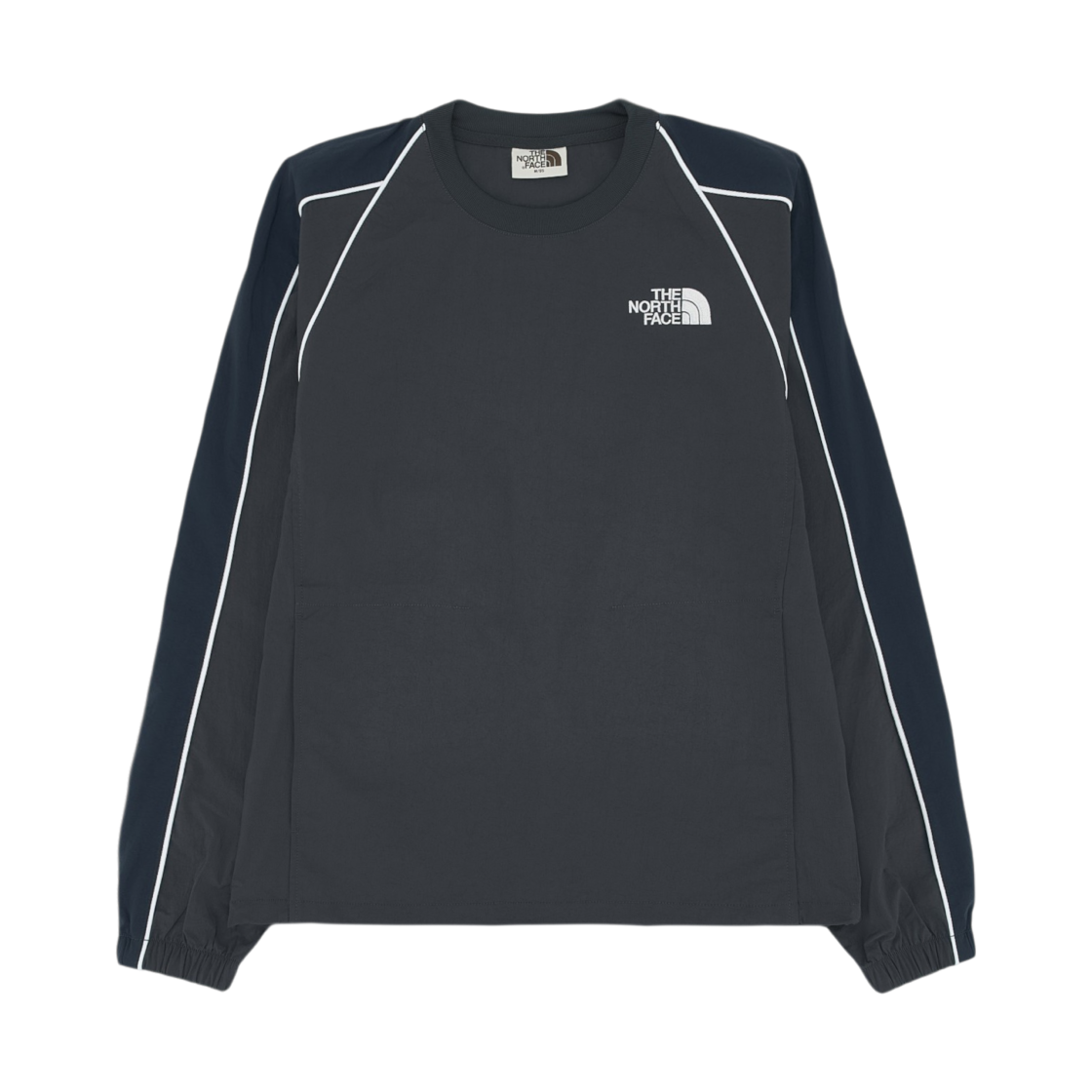 NM5MS04K The North Face White Label Brio Crewneck Dark Charcoal