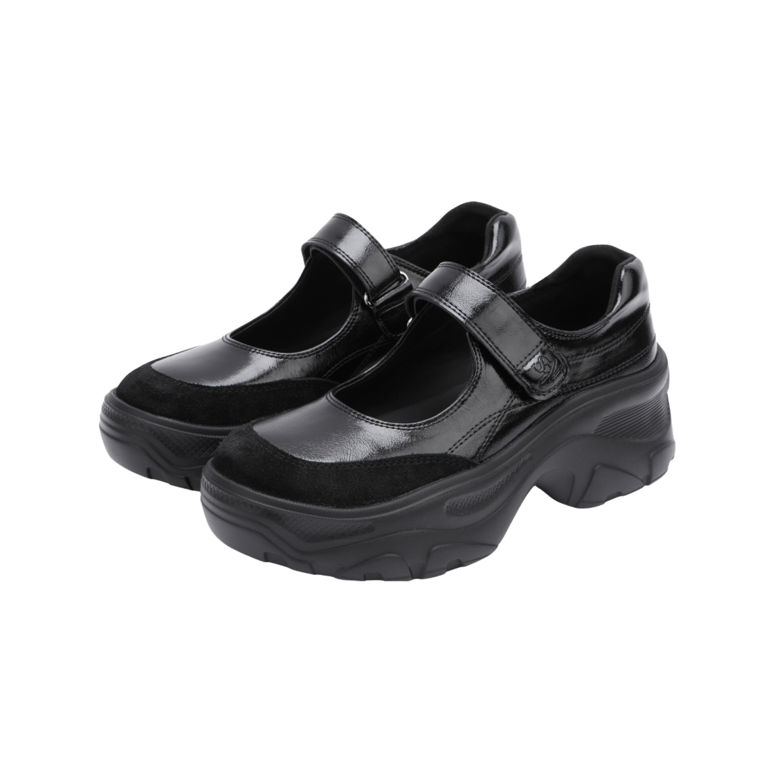 세인트새틴 업솔 프롬 플랫폼 소가죽 메리제인 블랙(SAINT SATIN UPSOLE Black) - 2