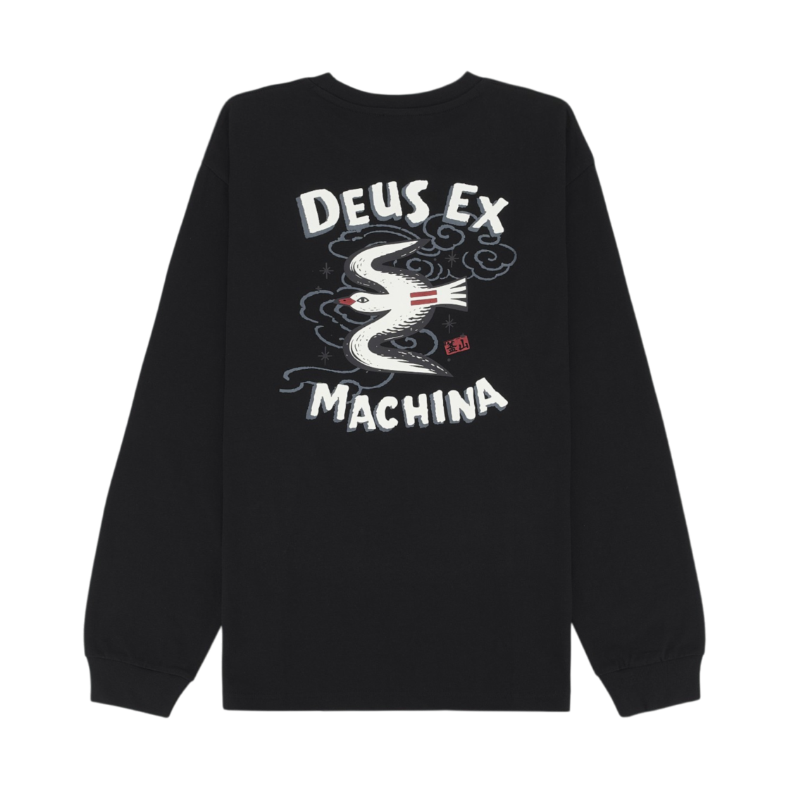 D263ULT092-099 Deus Ex Machina Busan Exclusive L/S T-Shirt Black