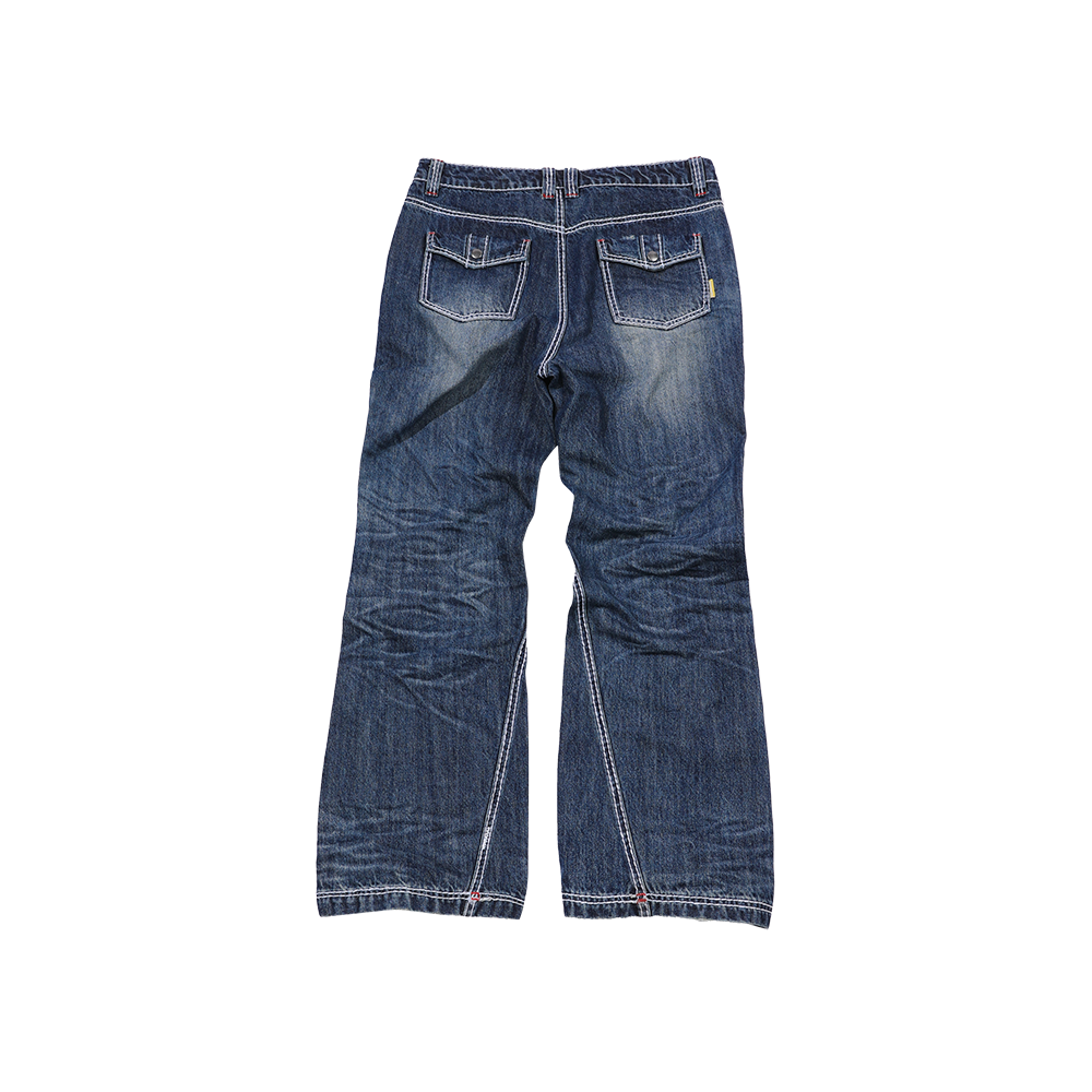 메인부스 슈퍼 스티치 데님 팬츠 블루(MAINBOOTH Super Stitch Denim Pants BLUE) - 2