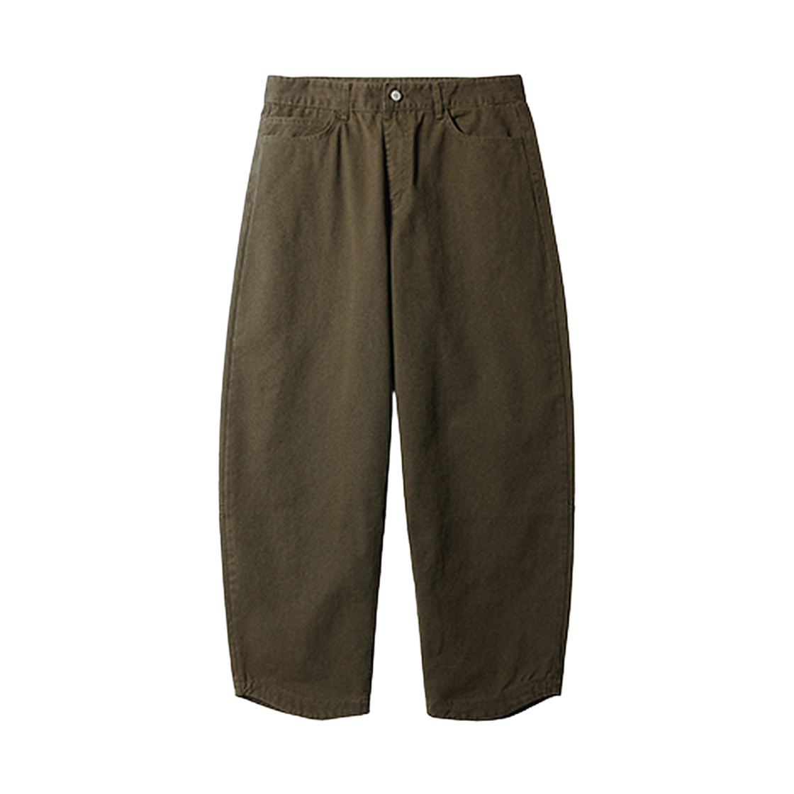 ISLP2718_brown_29 JEMUT Round Curved Cotton Pants Brown ISLP2718
