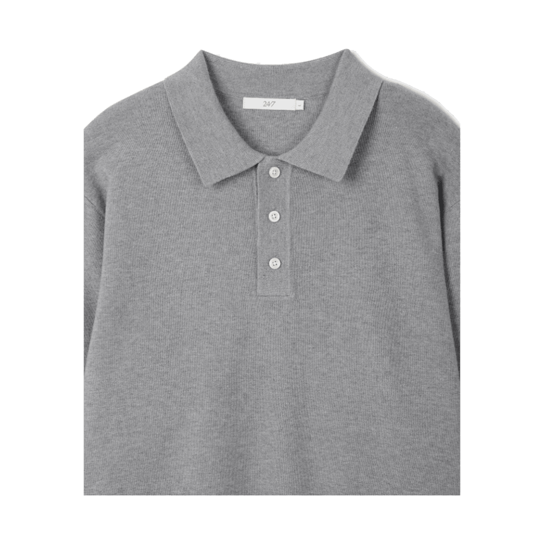 24/7시리즈 폴로 칼라 스웨터 멜란지그레이(24/7 series Polo Collar Sweter Melange Gray) - 3