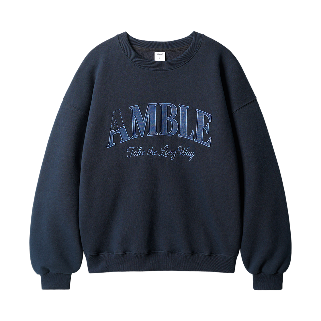 KJMT2723_darknavy_29 JEMUT Amble Denim Patch Sweatshirts Darknavy KJMT2723