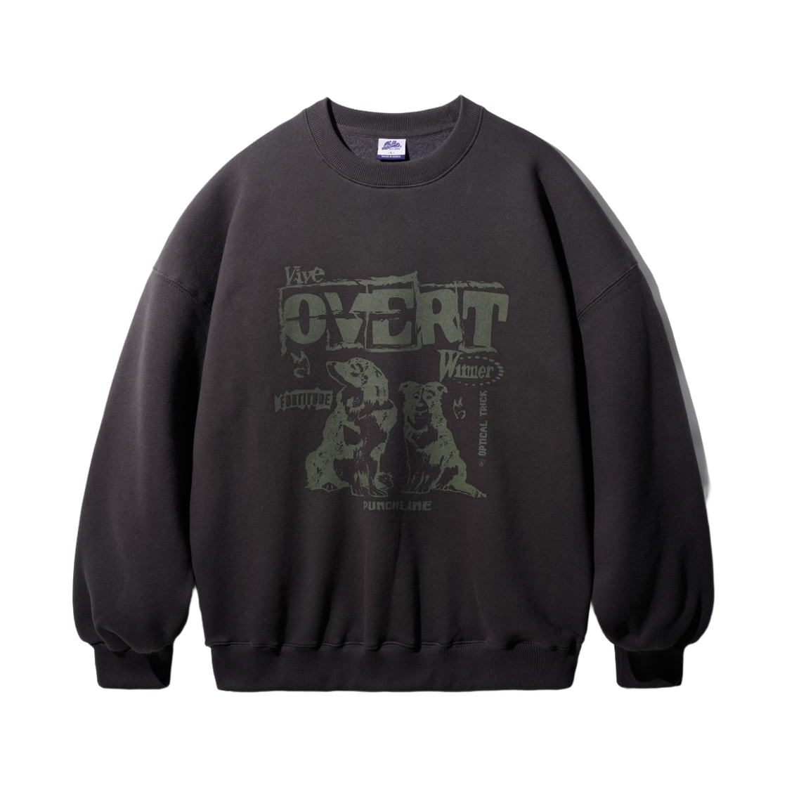 ISMT6224_Darkgray_29 PUNCHLINE Overt Sweatshirts Darkgray ISMT6224