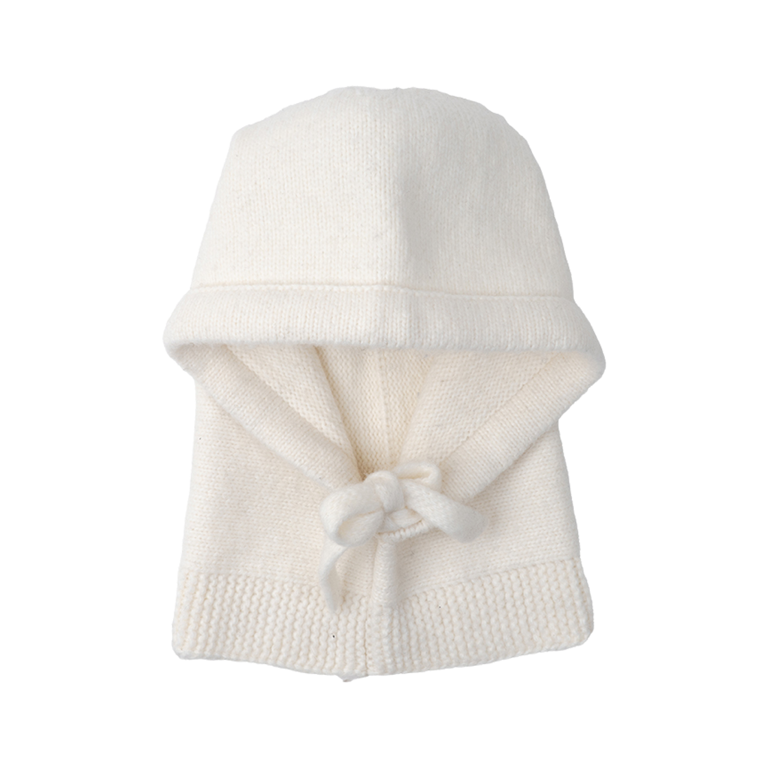 누아트스튜디오 후디 스트링 니트 바라클라바 아이보리(NUARTSTUDIO Hoodie String Knit Balaclava Ivory)