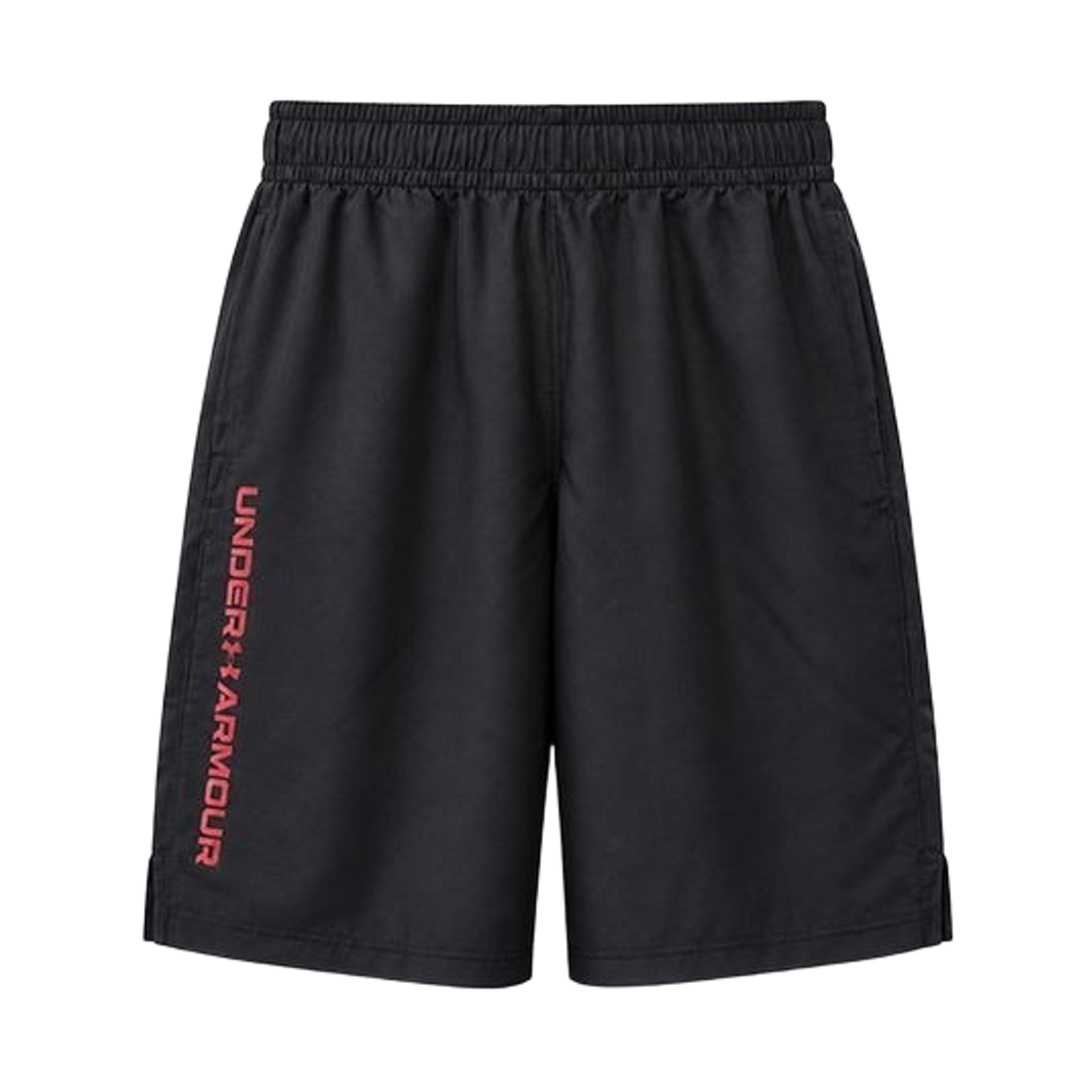 1383356-010 Under Armour UA Tech Woven Wordmark Shorts Black Red