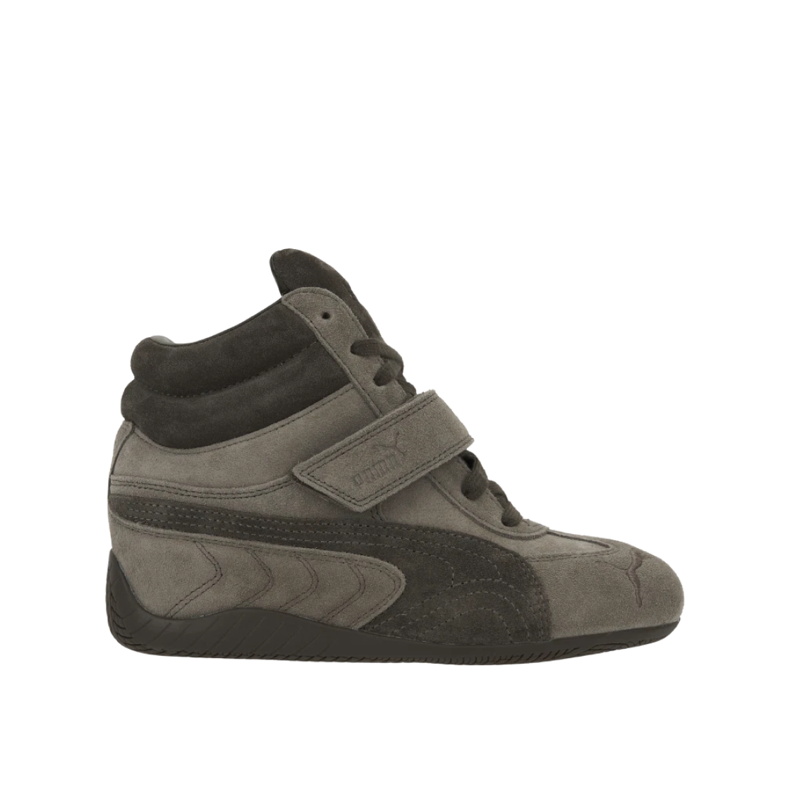 (W) 푸마 스피드캣 웨지 스니커즈 토탈리 타우페 초콜릿((W) Puma Speedcat Wedge Sneakers Totally Taupe Chocolate)