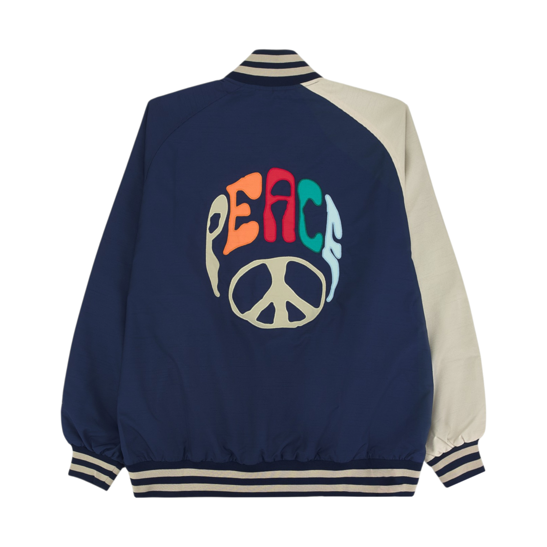 니들스 스타디움 자켓 폴리 샨퉁 네이비(Needles Stadium Jacket Poly Shantung Navy) - 2