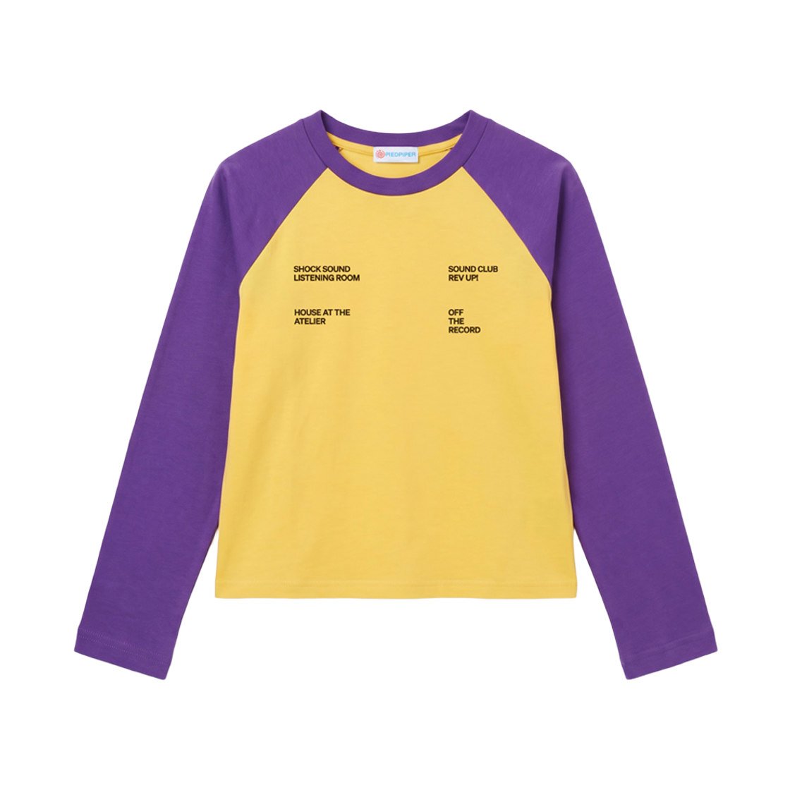 피드파이퍼 사운드 아뜰리에 래글런 L/S 옐로우(PIEDPIPER Sound Atelier Raglan L/S Yellow)