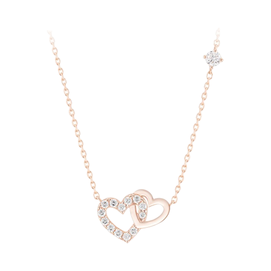 JJLJNQ1BS308SR420 Jestina Jestina Double Heart 목걸이 (Jjljnq1Bs308Sr420)