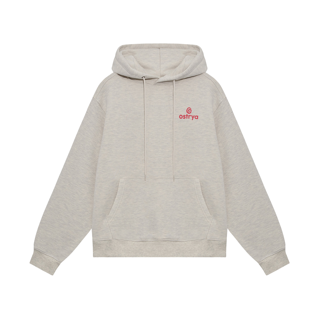 FW26TS01 Ostrya 26FW Core Logo Hoodie Gray