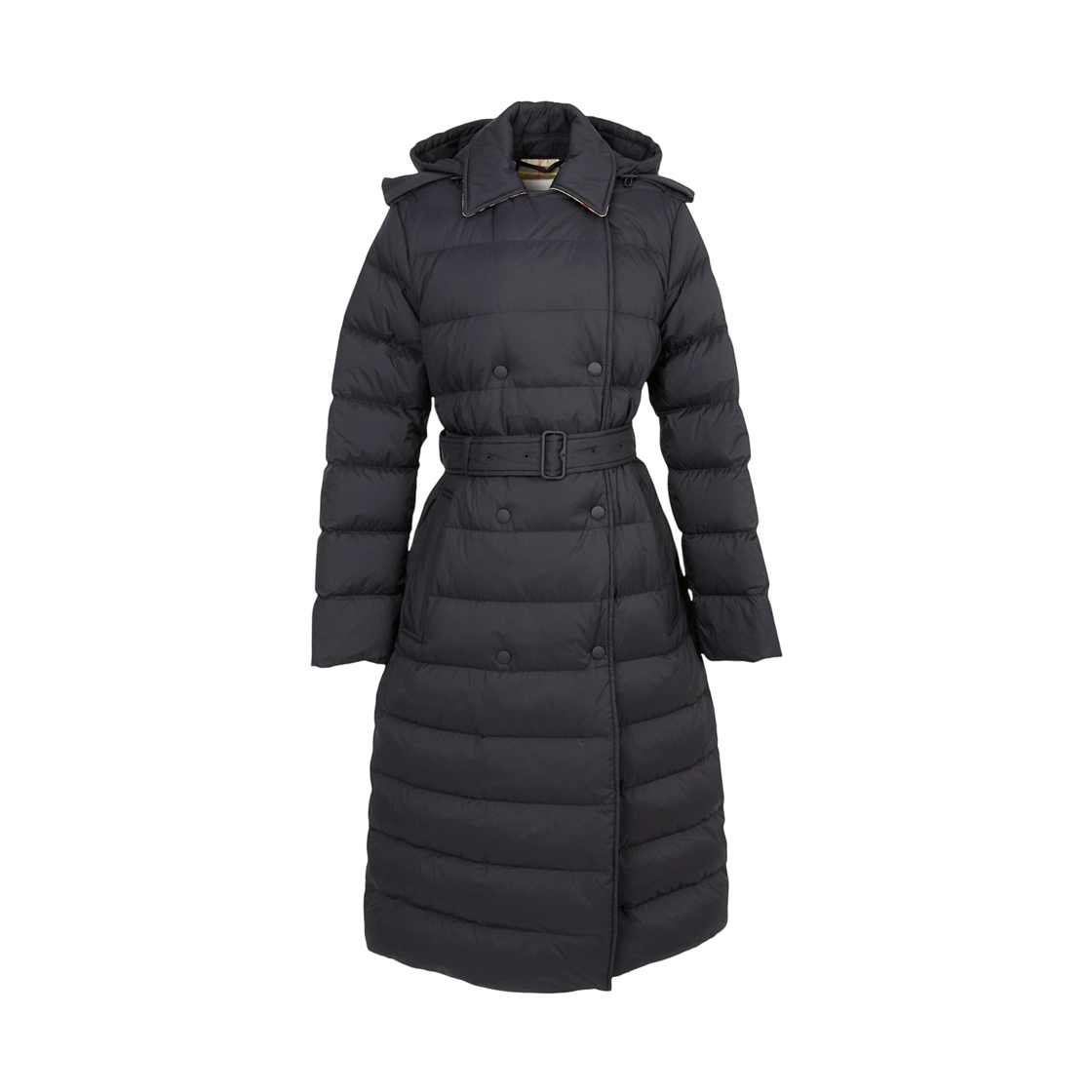 8131873 (W) Burberry Kent Long Down Jacket Black