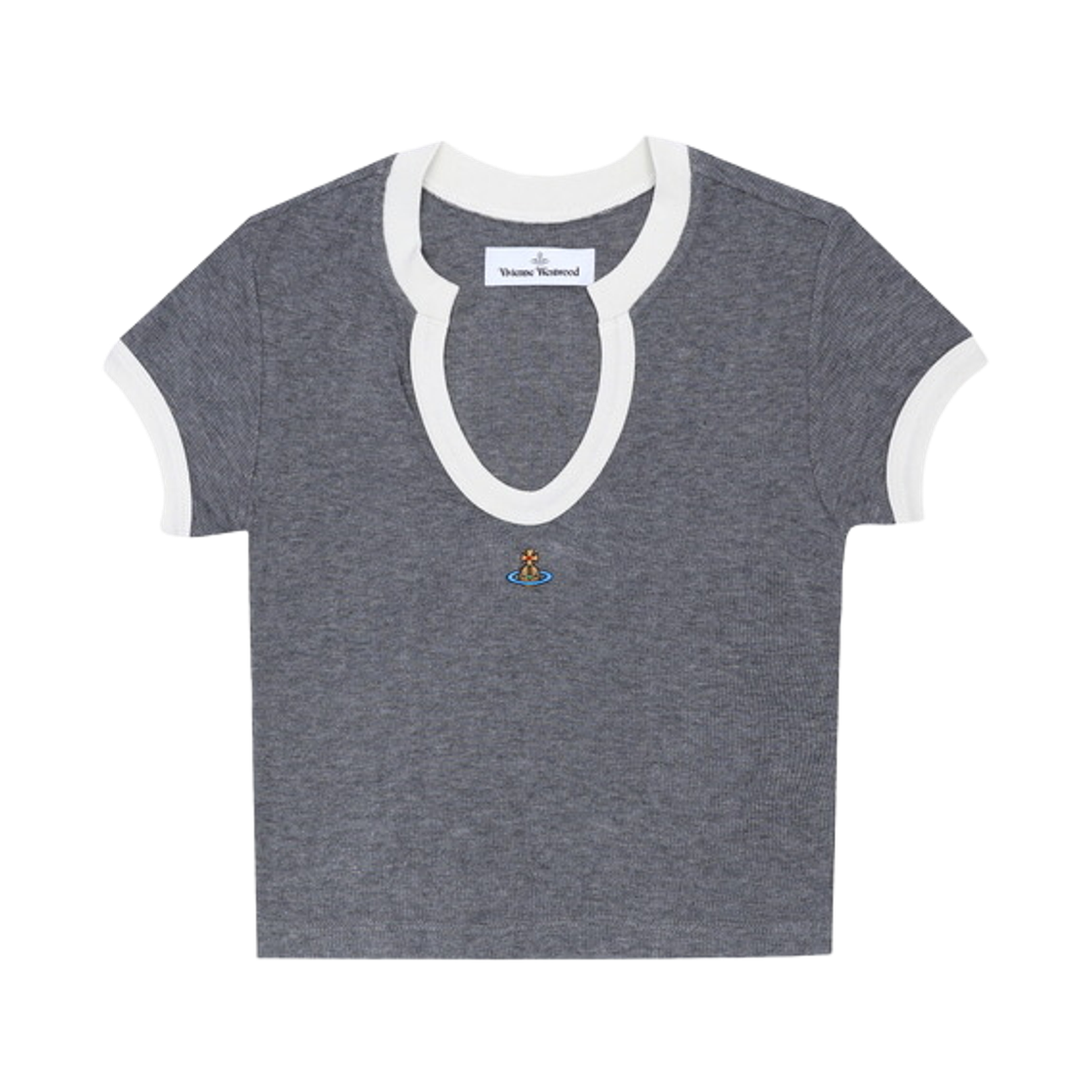 1G01001F-J00BO-P403 (W) Vivienne Westwood Baby Lima T-Shirt Light Grey