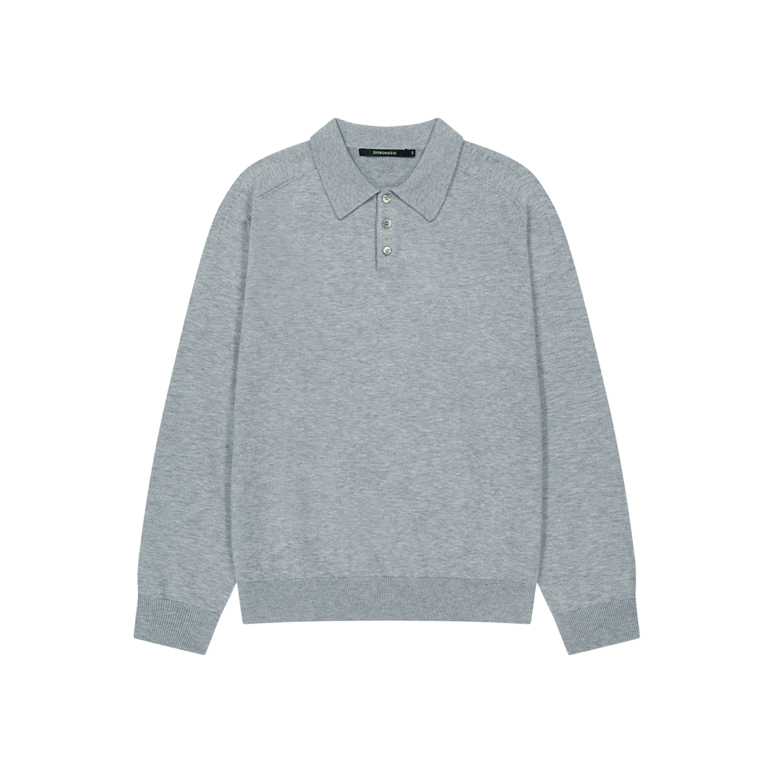 ZI6KT676GY ZIOSONGZIO Timeless Collared Knit Grey