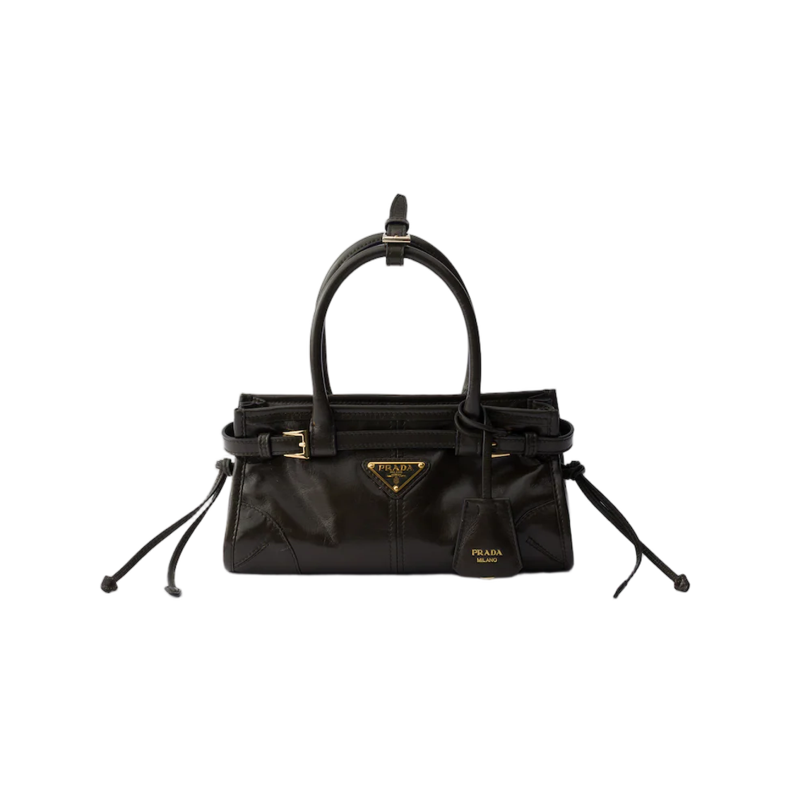 1BA486-2CYR-F05VJ Prada Bonnie Leather Mini-Bag Forest