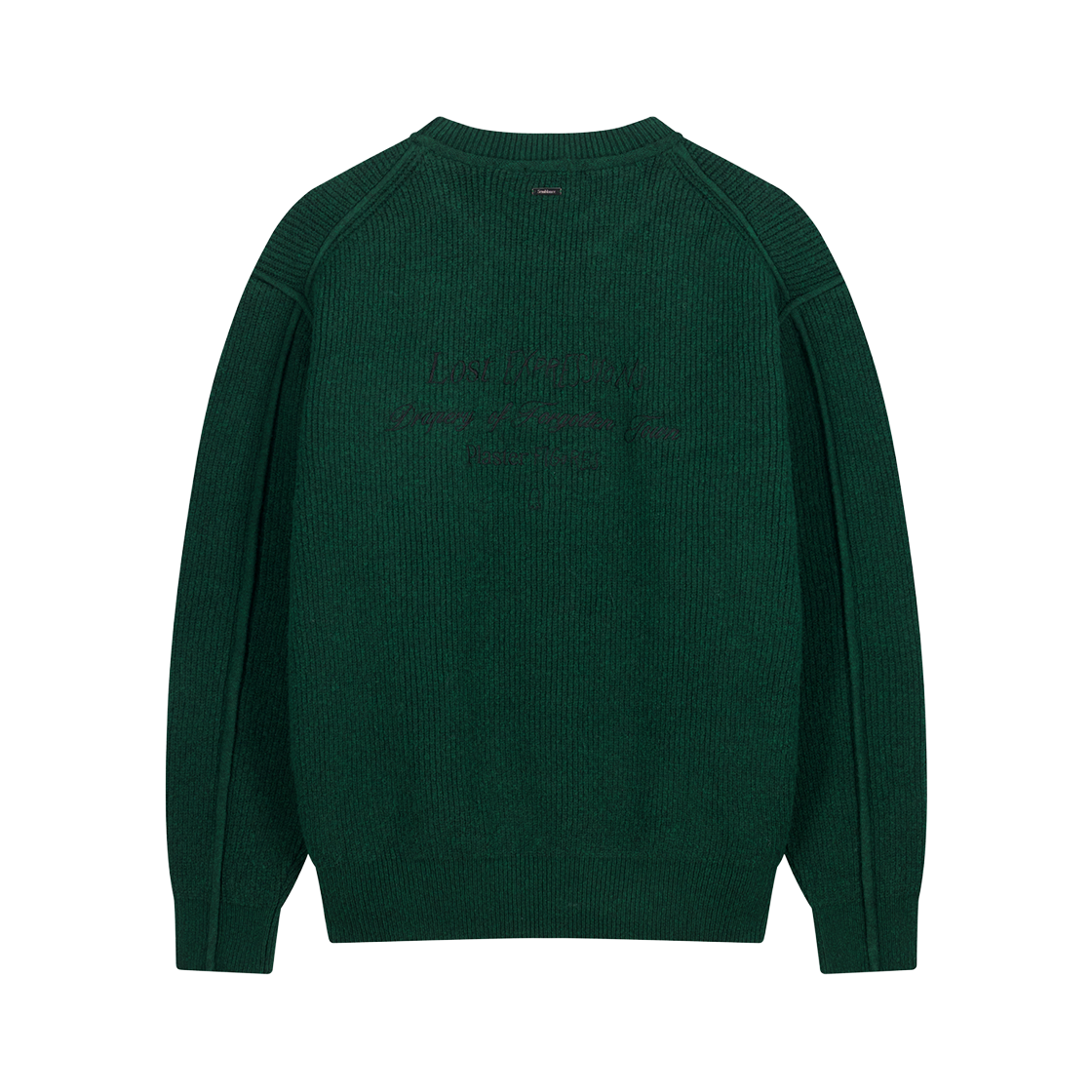 지오송지오 셈블런스 포에트리 리브드 크루넥 니트 그린 ZI5KT833GR(ZIOSONGZIO SEMBLANCE Poetry Ribbed Crewneck Knit Green) - 2