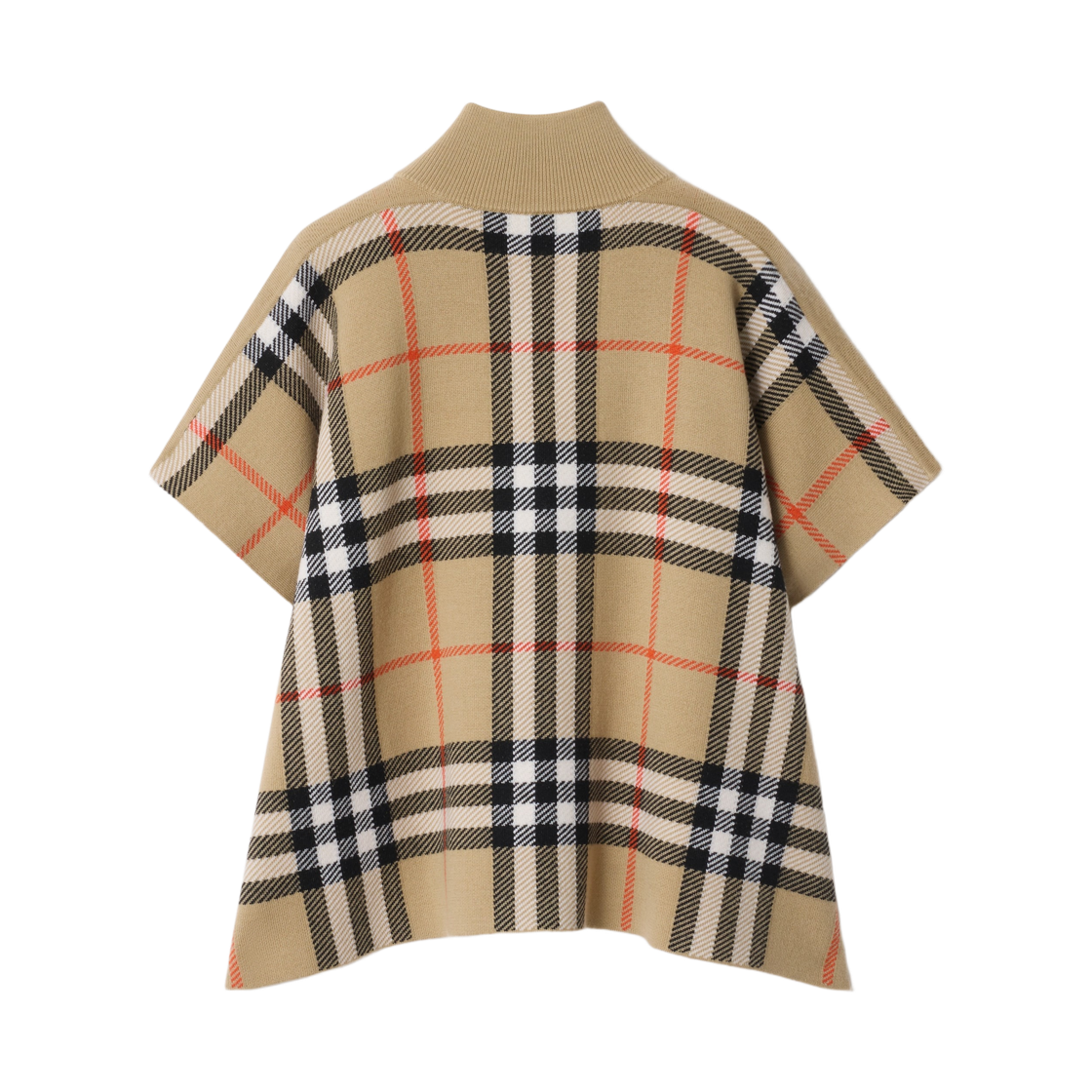 (키즈) 버버리 리버시블 체크 울 케이프 샌드 베이지((Kids) Burberry Reversible Check Wool Cape Sand Beige) - 2