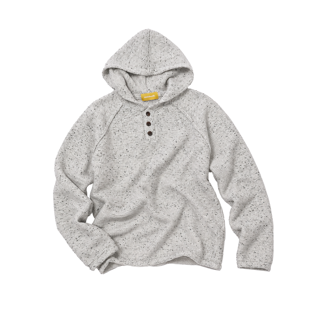 메인부스 그레인 후디드 스웨터 그레이(MAINBOOTH Grain Hooded Sweater GRAY)
