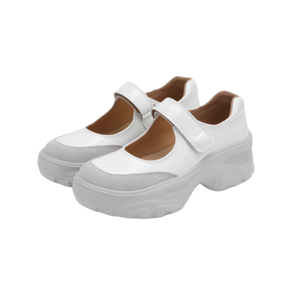 세인트새틴 업솔 프롬 플랫폼 소가죽 메리제인 아이보리(SAINT SATIN UPSOLE Ivory) - 2