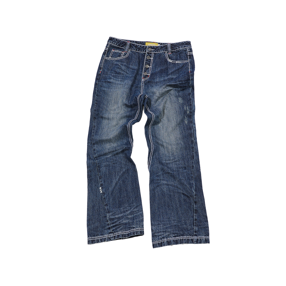 메인부스 슈퍼 스티치 데님 팬츠 블루(MAINBOOTH Super Stitch Denim Pants BLUE)