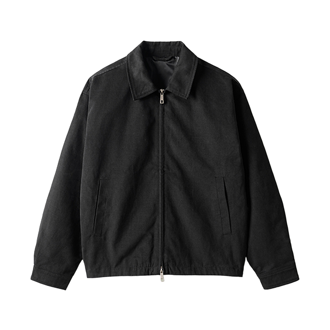 KJJK2710_black_29 JEMUT Minimal Cotton Blouson Jacket Black KJJK2710