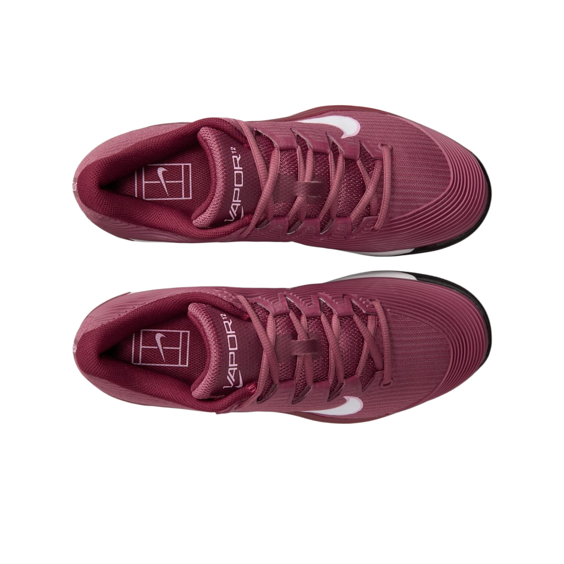 (W) 나이키 줌 베이퍼 12 HC 핑크 스모크 바스트 그레이((W) Nike Zoom Vapor 12 HC Pink Smoke Vast Grey) - 2