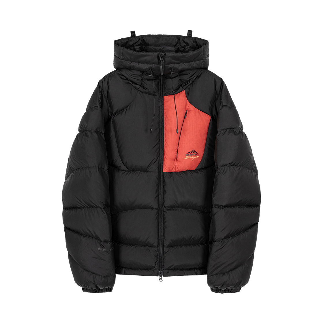 11VWD10116 SOHC Archival Hood Detail Down Jacket_11VWD101 Black