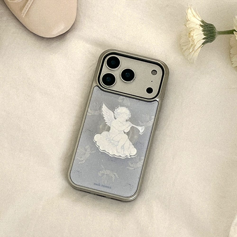 메이드모먼 로맨틱 큐피드 디자인 실버 맥세이프 범퍼케이스(Mademoment  romantic cupid Design Silver MagSafe Bumper Case) - 3