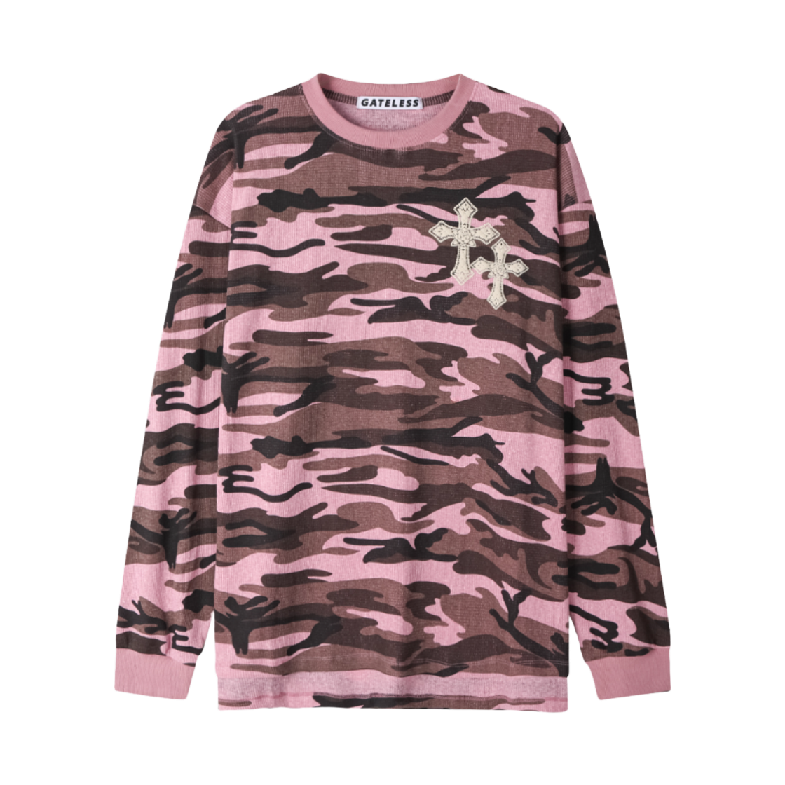 P0000FTE Gateless Vintage Camoflage-Pink