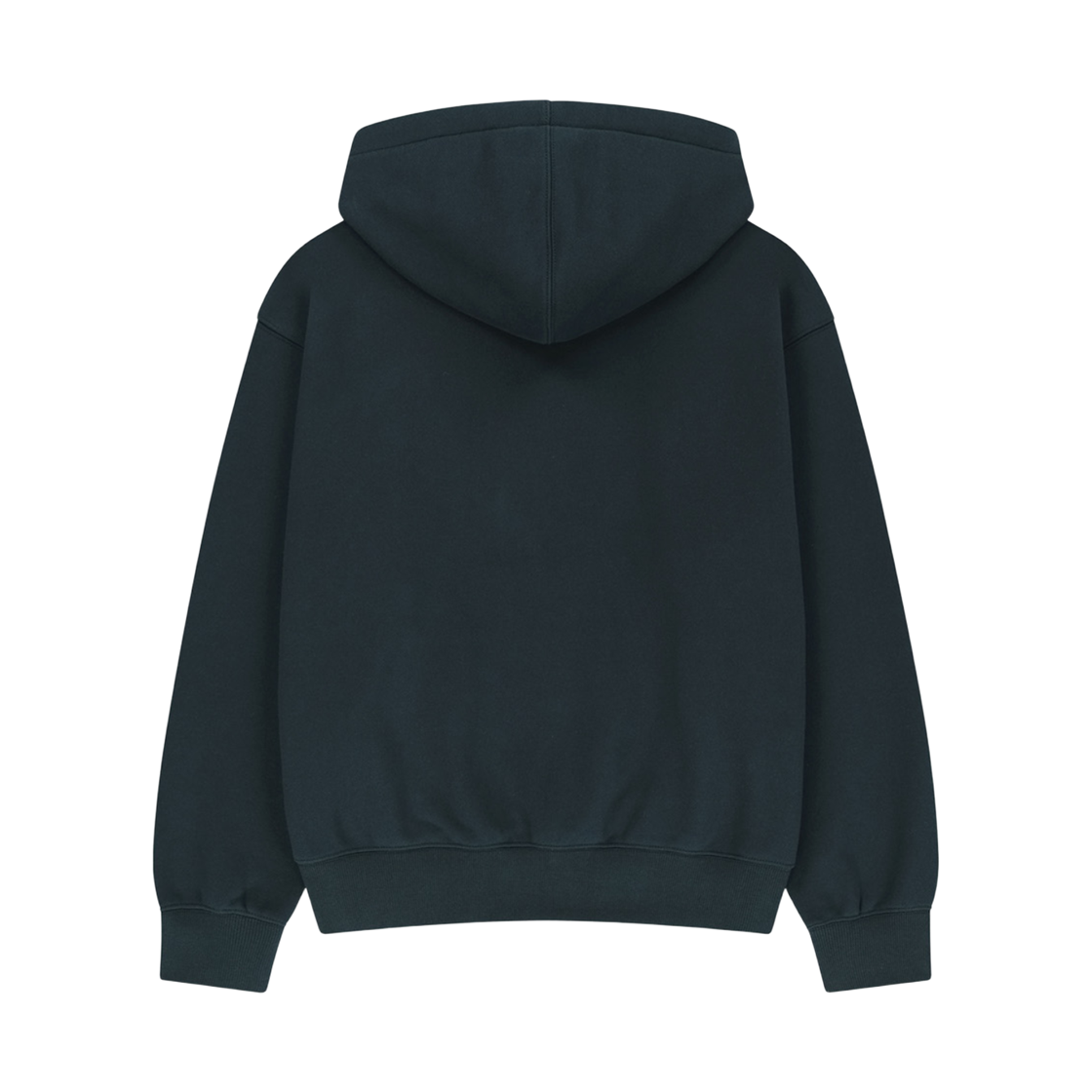 마리떼 프랑소와 저버 스몰 클래식 로고 오버사이즈 브러쉬드 후드 다크 그린(Marithe Francois Girbaud Small Classic Logo Oversized Brushed Hoodie Dark Green) - 2
