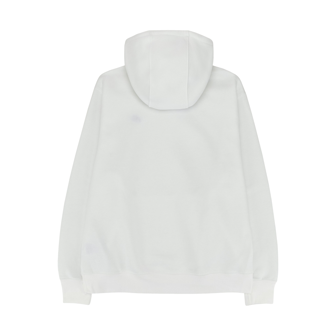 나이키 클럽 풀오버 플리스 후드 화이트 블랙 - 아시아(Nike Club Pullover Fleece Hoodie White Black - Asia) - 2