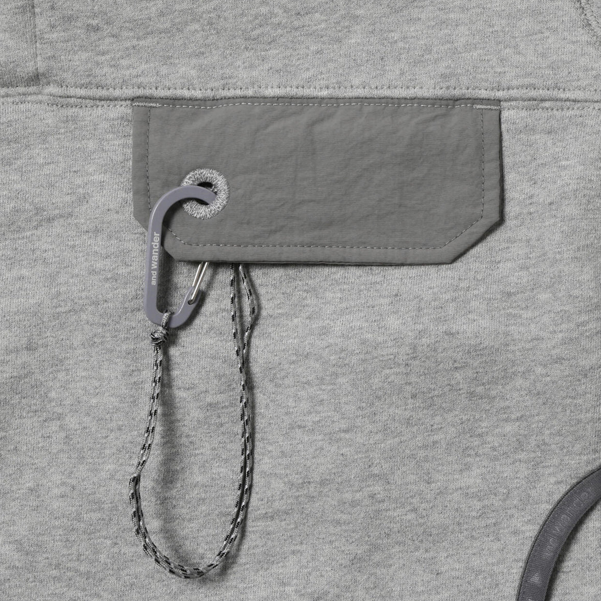 앤드 원더 059 스웨트 풀오버 그레이 - 26FW(And Wander 059 Sweat Pullover Gray - 26FW) - 4