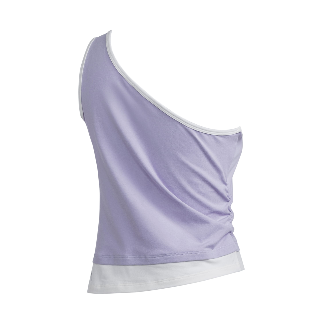 (W) 아디다스 탱크 원 숄더 탑 실버 던 나이트 스카이 - KR 사이즈((W) Adidas Tank One Shoulder Top Silver Dawn Night Sky - KR Sizing) - 2