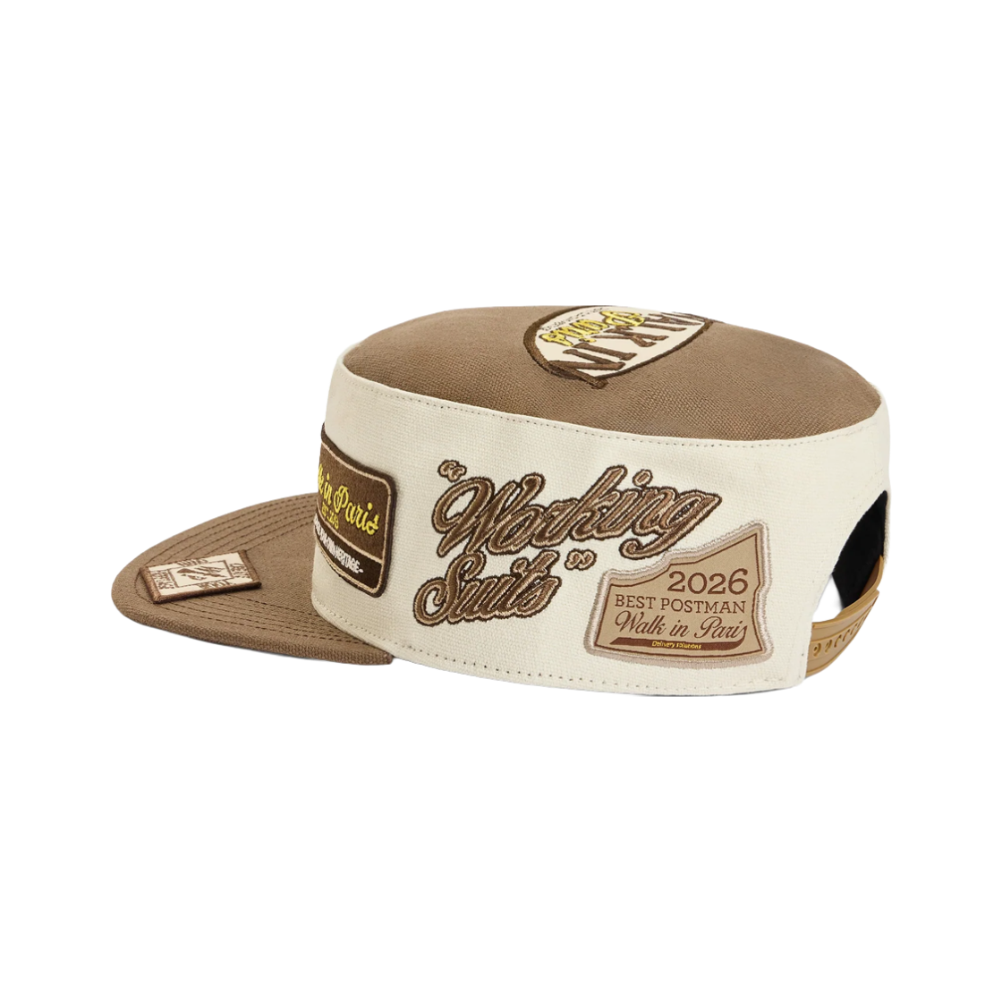 워크 인 파리 쿠리어 패치 캡 브라운 - 26FW(Walk In Paris Courier Patch Cap Brown - 26FW) - 2
