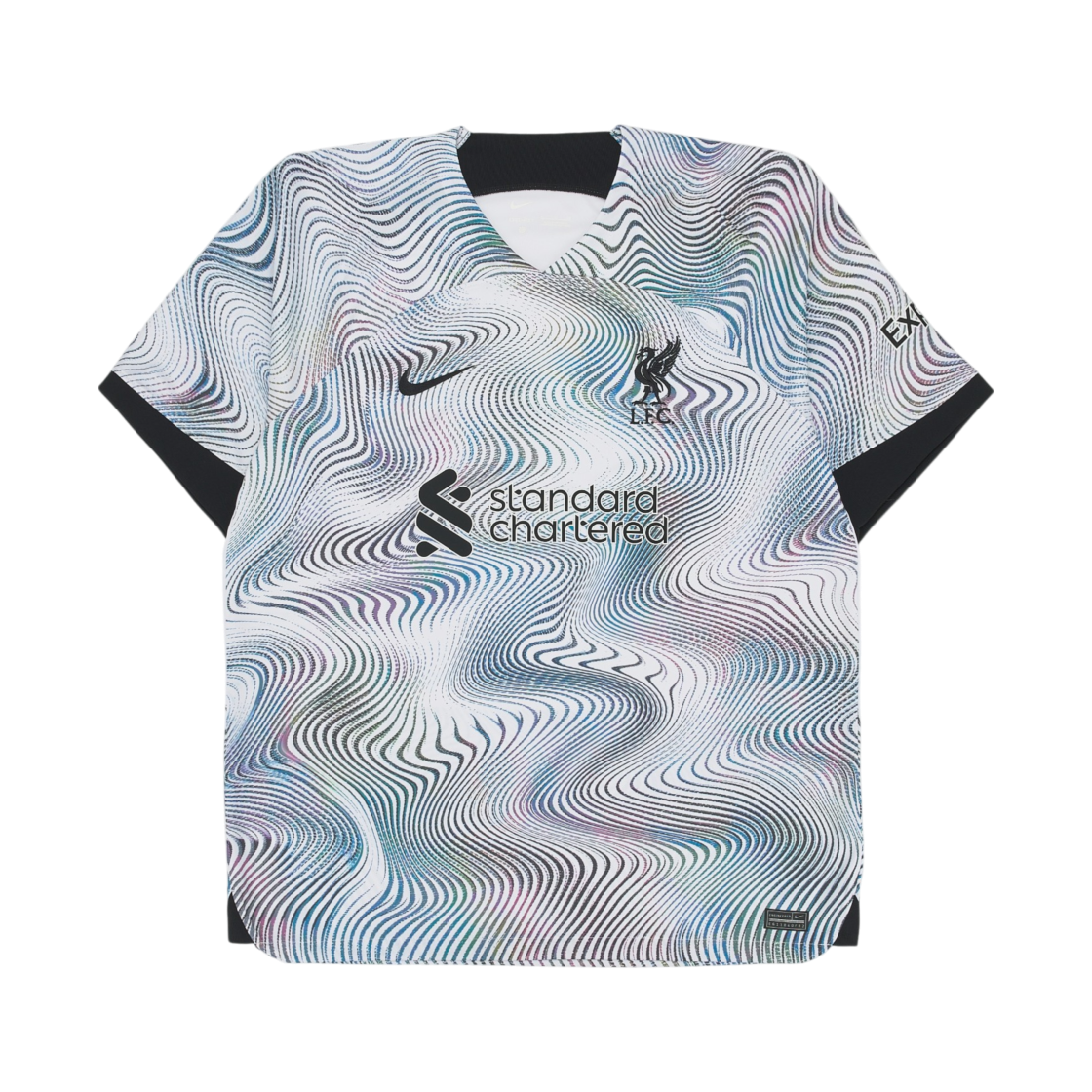 DN2715-101 Nike Liverpool FC 2022/23 Dri-Fit Stadium Away Soccer Jersey White Black (Non Marking Ver.)