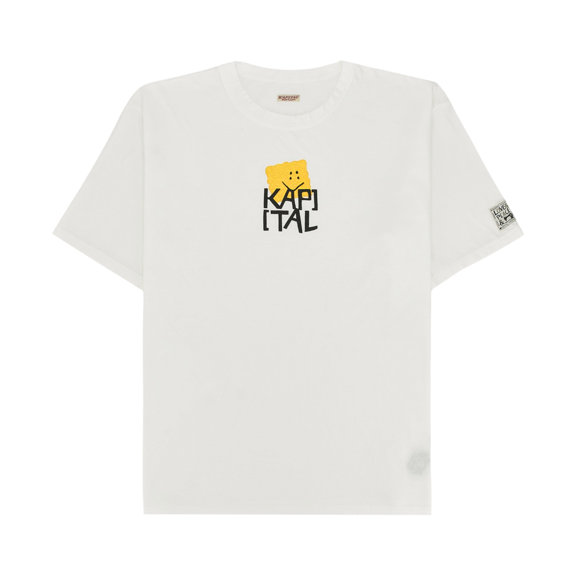 K2505SC209 Kapital 20 Tenjiku Rookie Crew T-Shirt Peckish Kap Pt Yellow
