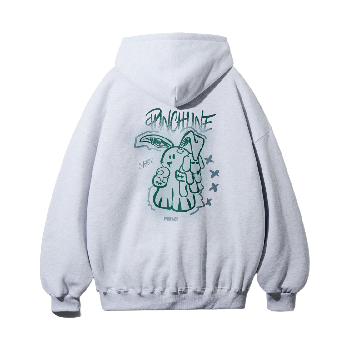 ISHD6228_Whiteoatmeal_29 PUNCHLINE Secure Hoodie Whiteoatmeal ISHD6228