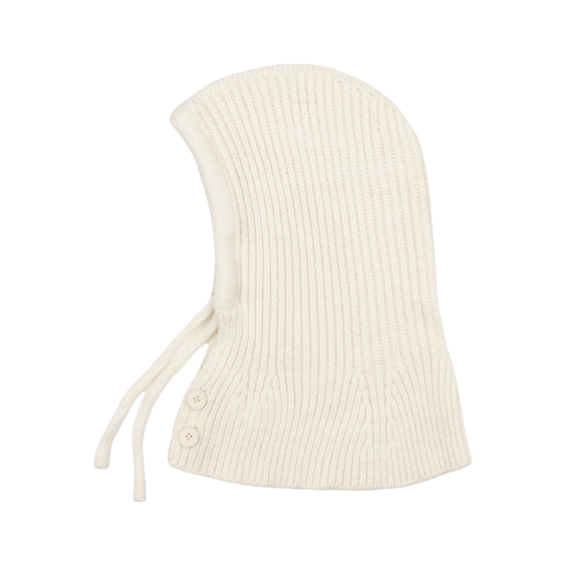 누아트스튜디오 버튼 니트 바라클라바 아이보리(NUARTSTUDIO Button Knit Balaclava Ivory) - 2